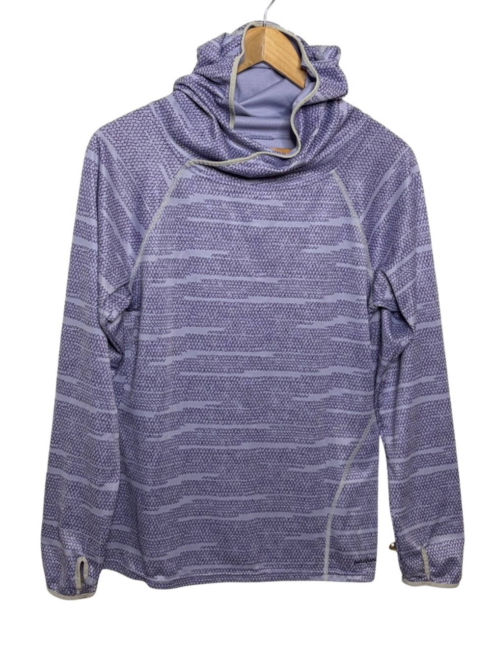 Patagonia Hoodie Womens M Purple Lightweight Sun Hoody Thumbholes